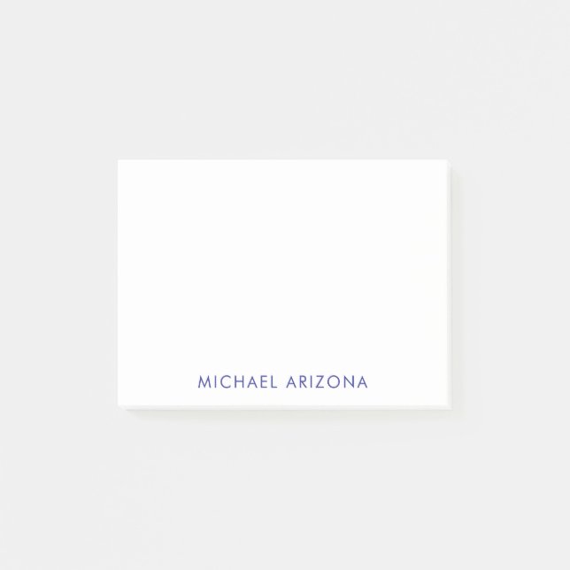 Post-it® Modern Minimalist Simple Plain Own Name (Devant)