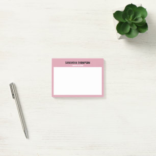 Post-it® Moderne Chic rose, blanc et noir