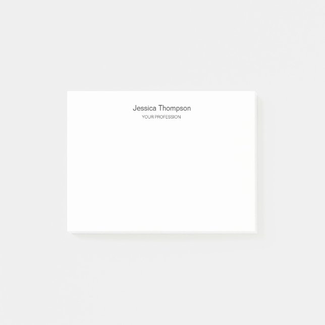 Post-it® Moderne élégant Plain Simple Professionnel (Devant)