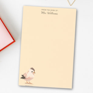 Post-it® Moderne Minimaliste Joli Oiseau Monogramme Script
