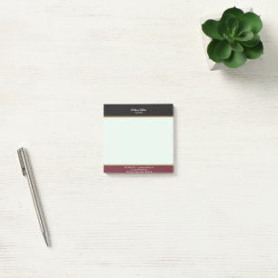 Post-it® Moderne minimaliste rayures de marron noir