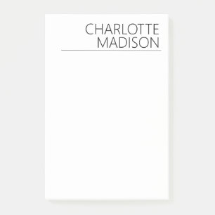 Post-it® Moderne Simple Blanc Tendance Minimaliste Simple