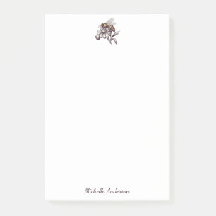 Post-it® Moderne tendance personnalisée Abeille Vintage