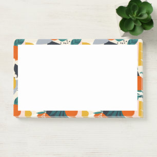 Post-it® Moderne tendance Preppy Chic Apricot et Feuille