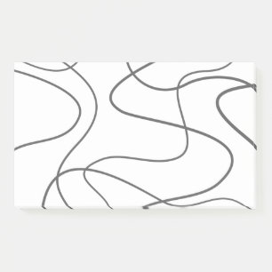 Post-it® Moderne, urbain, motif abstrait. Lignes courbes et