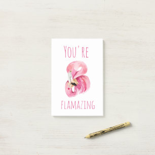 Post-it® Moderne Vous Flamazirez Beauté Flamant rose rose
