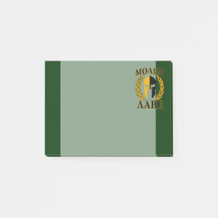 Post-it® Molon Labe Laurels spartiates sur Forest Green