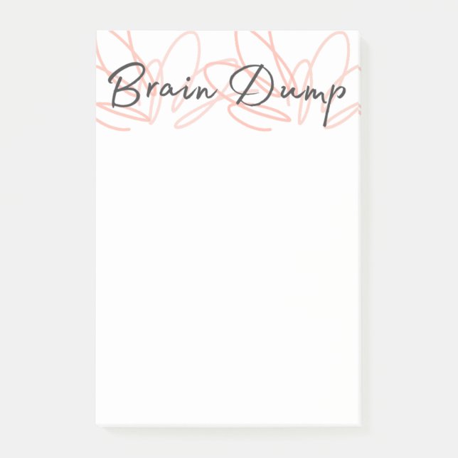 Post-it® Mon Bloc-notes de bureau de vidage du cerveau (Devant)