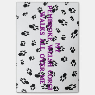 Post-it® mon corgi de gallois de pembroke marche sur me.png