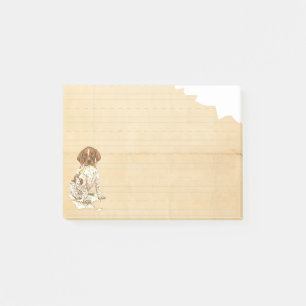 Post-it® Mon pointeur à cheveux courts allemand a inscrit m