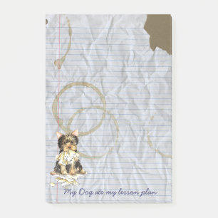 Post-it® Mon Yorkie a mangé mon plan de leçon