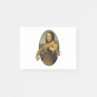 Post-it® Mona Lisa Practicting Violon ou Viola