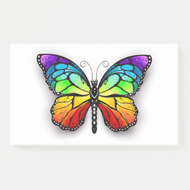 Post-it® Monarque papillon arc-en-ciel (Devant)