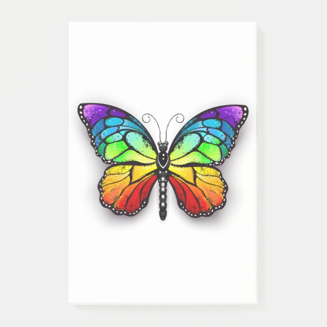 Post-it® Monarque papillon arc-en-ciel (Devant)