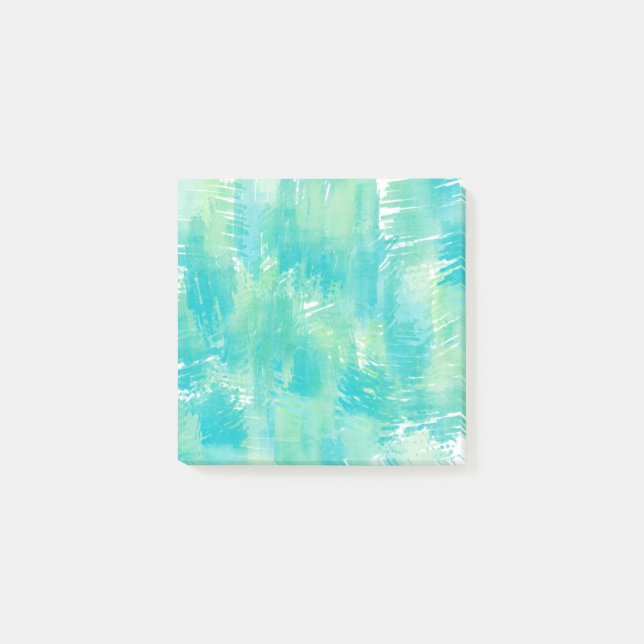 Post-it® Monnaie Turquoise Abstraite (Devant)