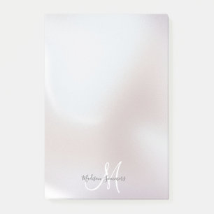 Post-it® Monogram Iridescente Pearl Shimmer Post It Notes