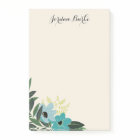 Monogramme à bordure florale chic