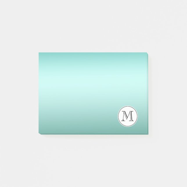 Post-it® Monogramme à menthe chic (Devant)
