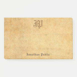 Post-it® Monogramme calmé Modèle Vintage Élégant