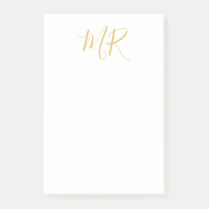 Post-it® Monogramme Classique Professionnel Minimaliste Sim