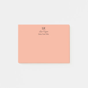 Post-it® Monogramme Customisé Initiales Nom et titre
