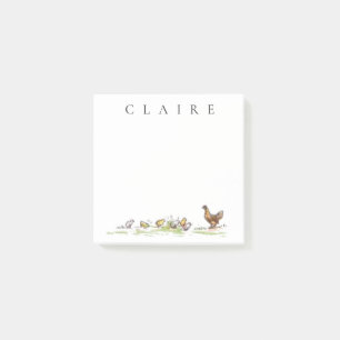 Post-it® Monogramme de poulet Vintage Kate Greenaway