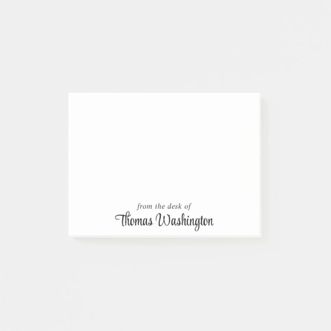 Post-it® Monogramme de script élégant (Devant)