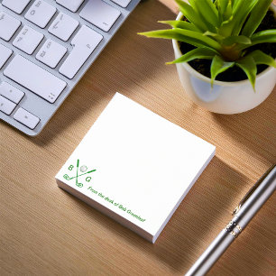 Post-it® Monogramme de thème de golf
