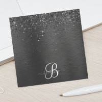 Monogramme d'étincelle à Parties scintillant noire