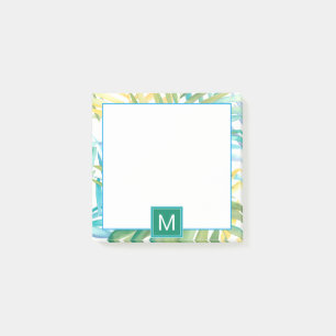 Post-it® Monogramme Feuilles de palmiers tropicaux