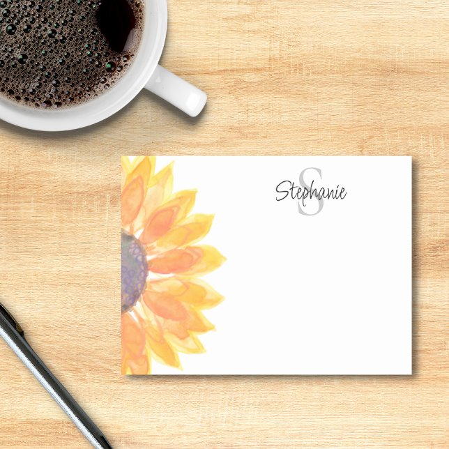 Post-it® Monogramme floral (Créateur téléchargé)
