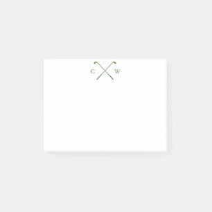 Post-it® Monogramme Green Golf Club personnalisé Post-its