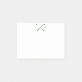 Post-it® Monogramme Green Golf Club personnalisé Post-its