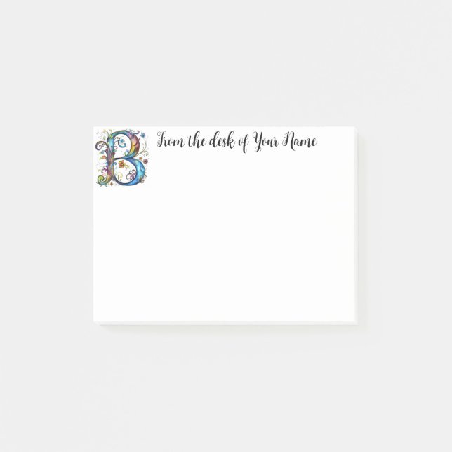 Post-it® Monogramme lunaire B (Devant)