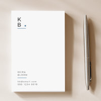 Monogramme moderne gris bleu Scandinave