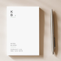 Monogramme moderne Sage vert Scandi minimal