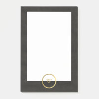 Monogramme noir Chalkboard or Fusion simple modern