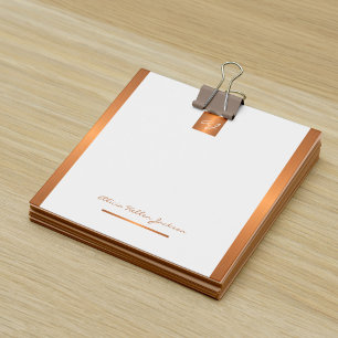 Post-it® Monogramme nom personnalisé or élégant