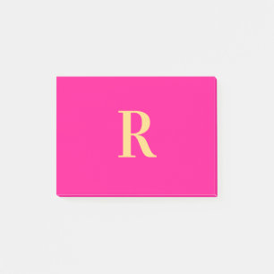 Post-it® Monogramme personnalisé simple moderne