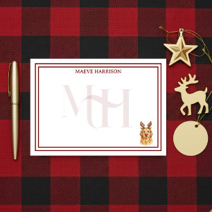 Post-it® Monogramme personnalisé Vacances Golden Retriever