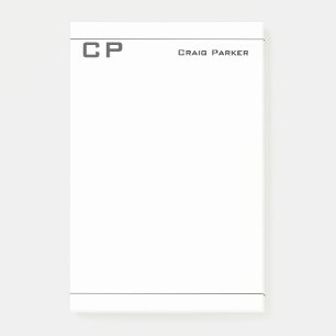 Post-it® Monogramme professionnel moderne minimaliste simpl