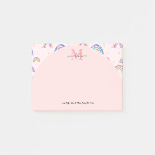 Post-it® Monogramme rose arc-en-ciel