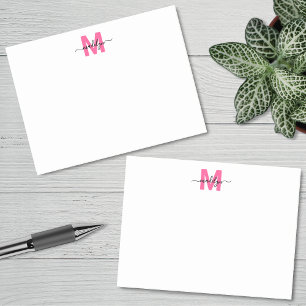Post-it® Monogramme Rose Chaud
