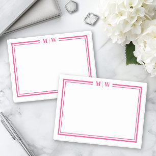 Post-it® Monogramme Rose Foncé