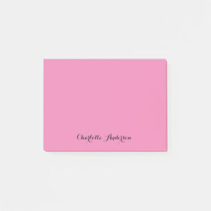 Post-it® Monogramme rose moderne minimaliste féminine