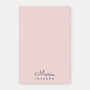 Post-it® Monogramme rose rose rose minimaliste Feminine