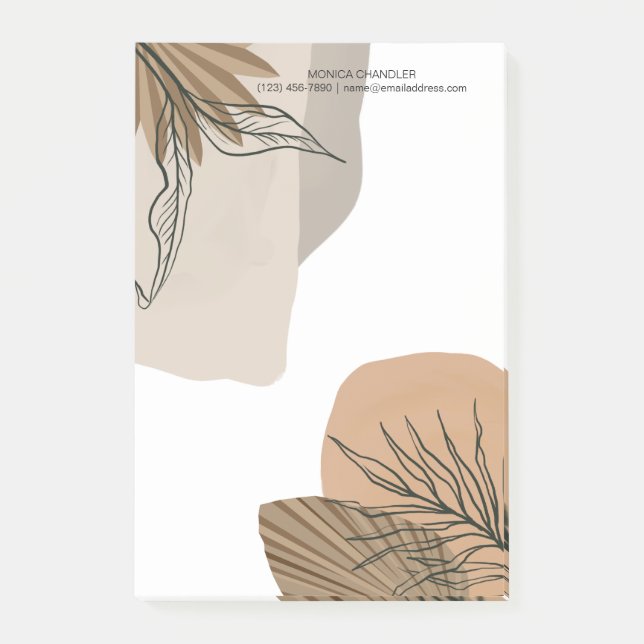 Post-it® Monogramme tropical chic Boho (Devant)