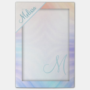 Post-it® Monogramme turquoise de melon de jaune de lavande