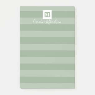 Post-it® Monogramme vert Sage moderne