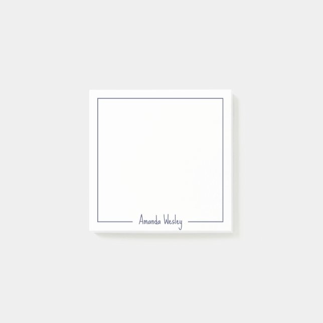 Post-it® Monogramme violet foncé de la fille Nom complet (Devant)